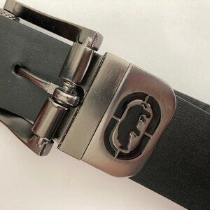 Ecko Men's Reversible Brown Black  Belt Pewter Buckle